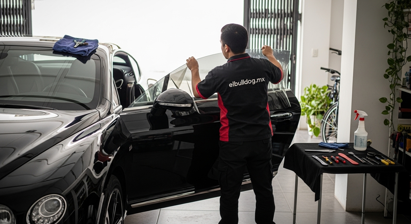 Instalación de polarizado nanocerámico 3M para auto en CDMX con servicio a domicilio