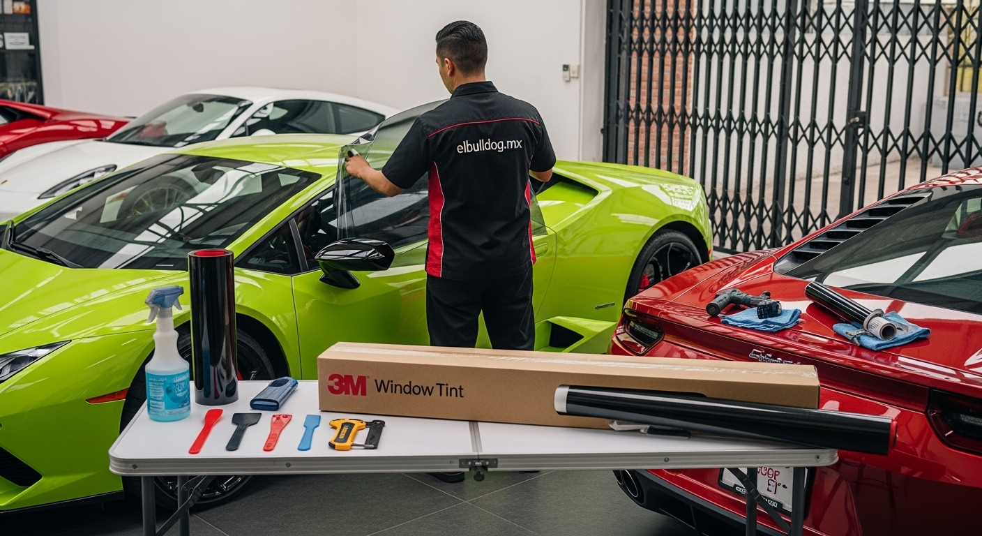 Instalador profesional de polarizado 3M en CDMX