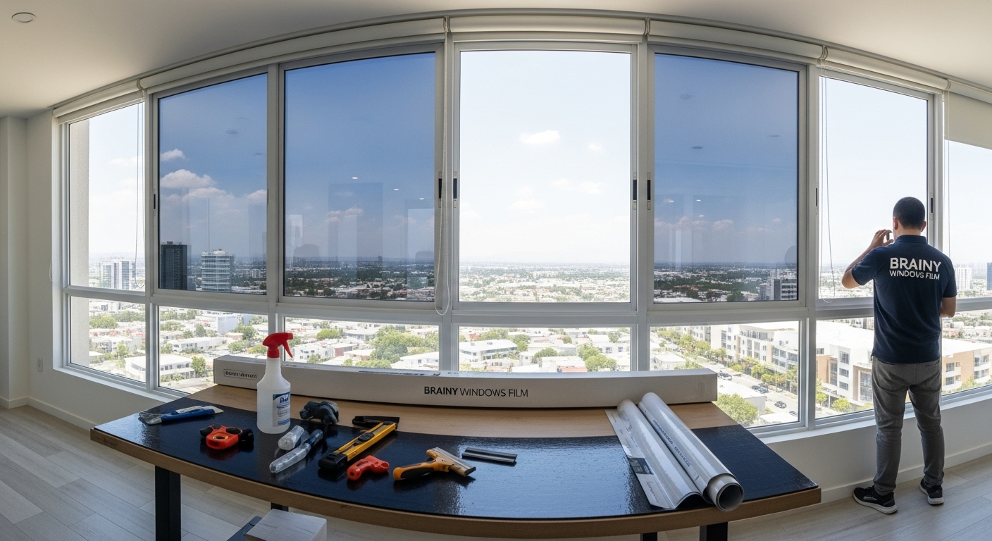 Polarizado control solar para reducir el calor en ventanas